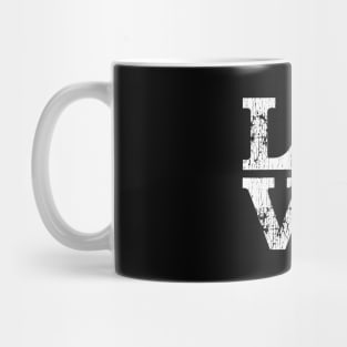 LOVE with heart Mug